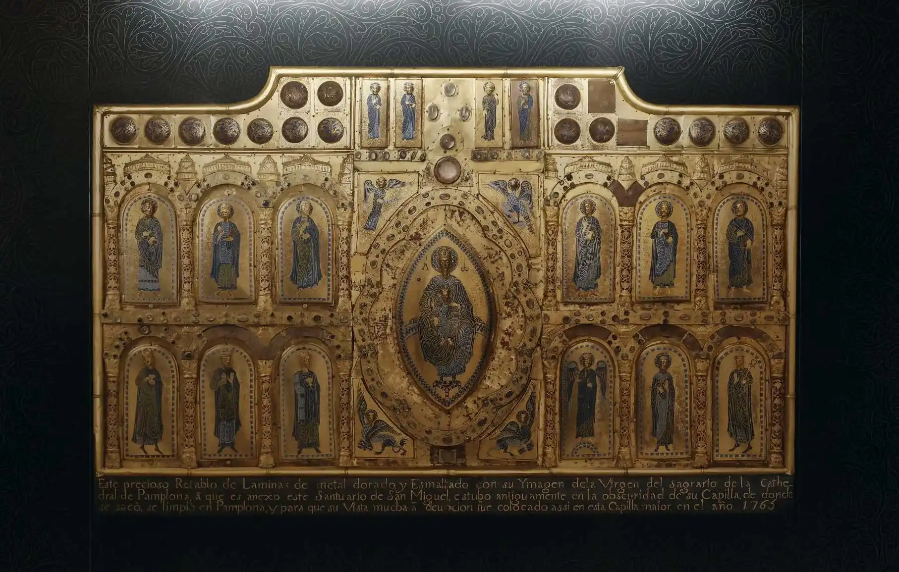retablo esmaltado de San Miguel de Aralar